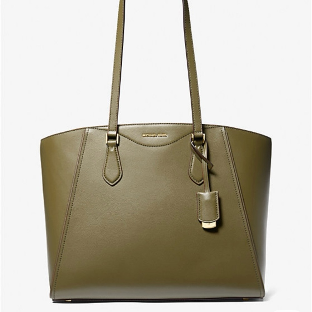 Never Used - Michael Kors Safari Green Taryn Tote Bag